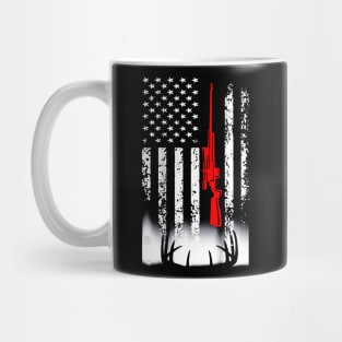 Deer Hunting USA Flag Mug